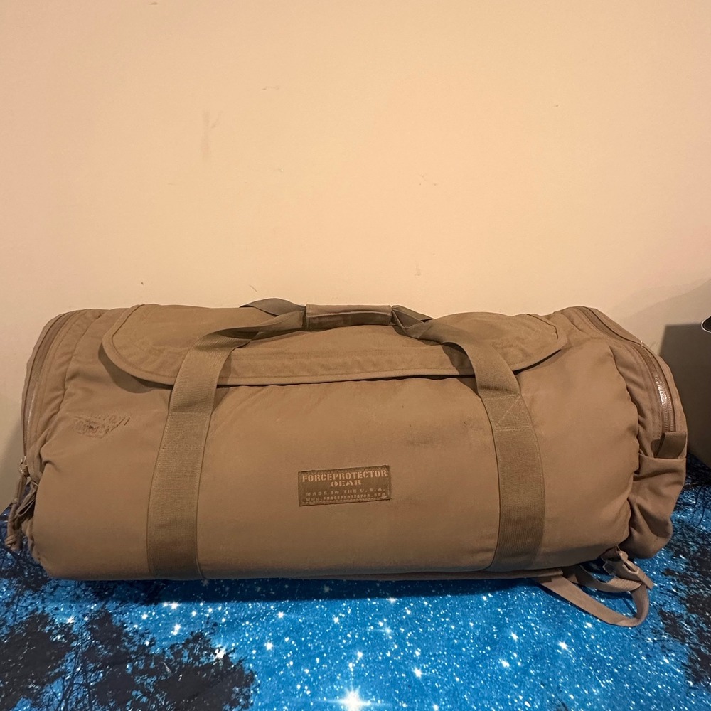 Forceprotector Gear Tactical Deployment Bag Tan Duffel Backpack USA Made